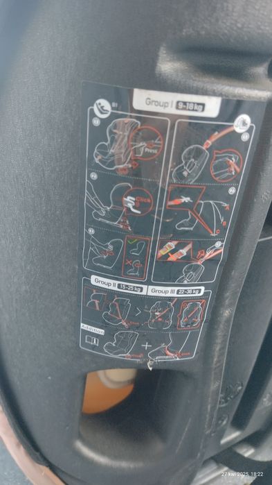 Fotelik kinderkraft od 9 do36 kg