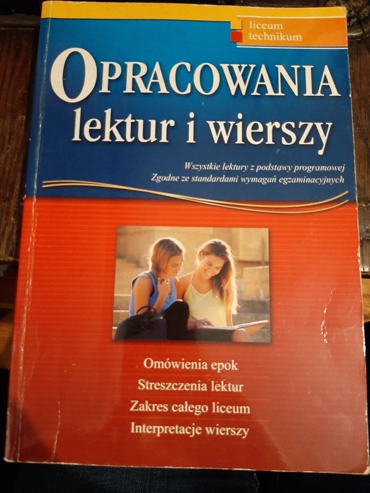 Liceum technikum opracowanie lektur i wierszy