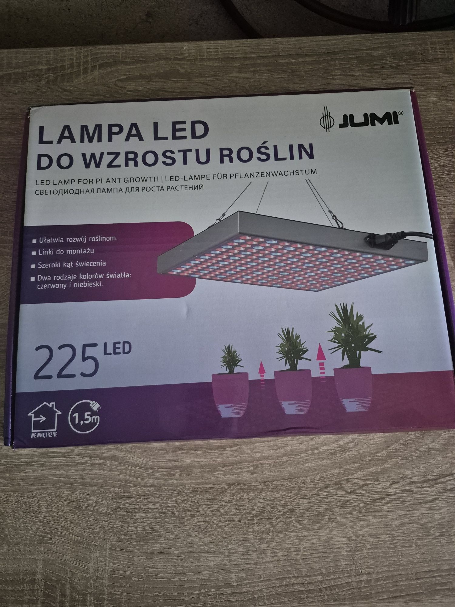 WISZĄCA LAMPA Jumi panel do wzrostu roślin 325 LED + LINY (A16)
WSPI