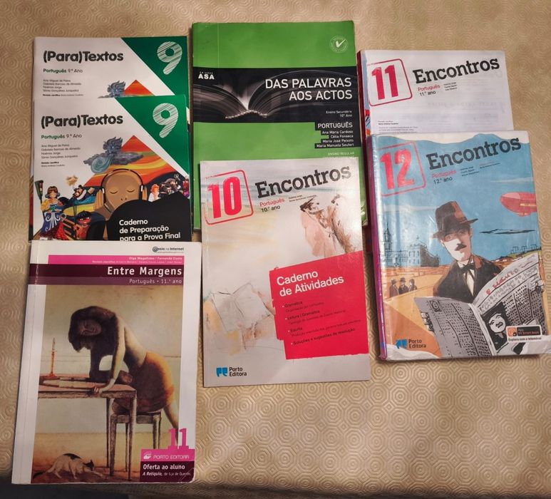 Livros escolares - conjunto de biologia, geografia e ecologia /portugu