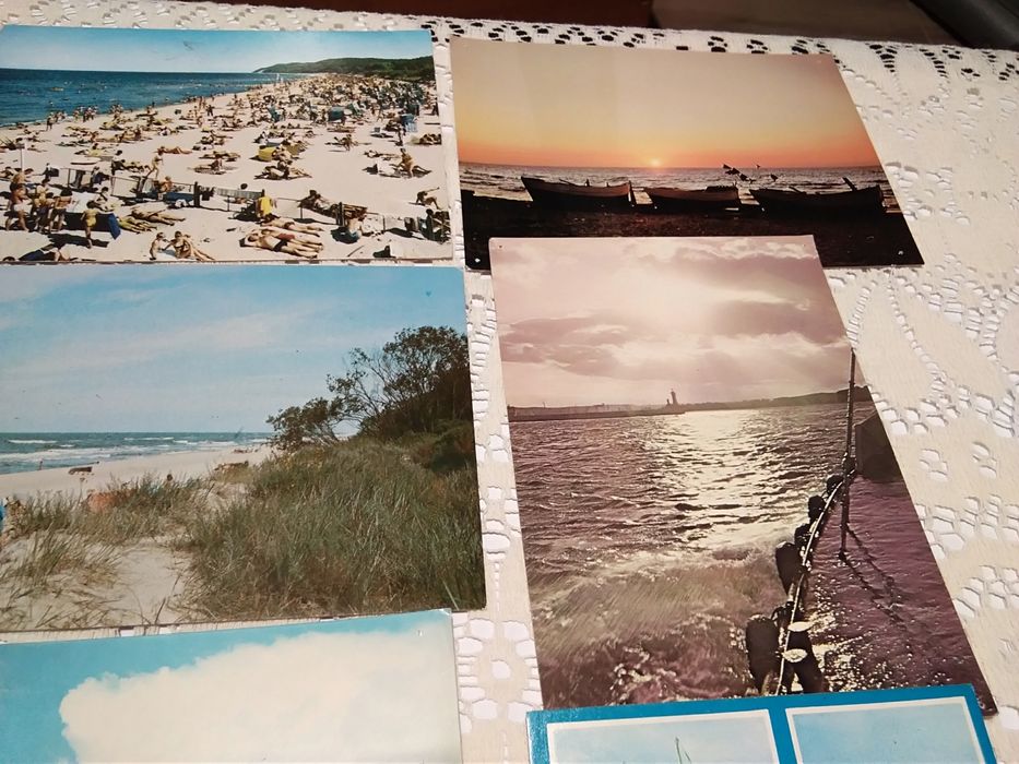 12 pocztówek z nad Bałtyku. Okres PRL.