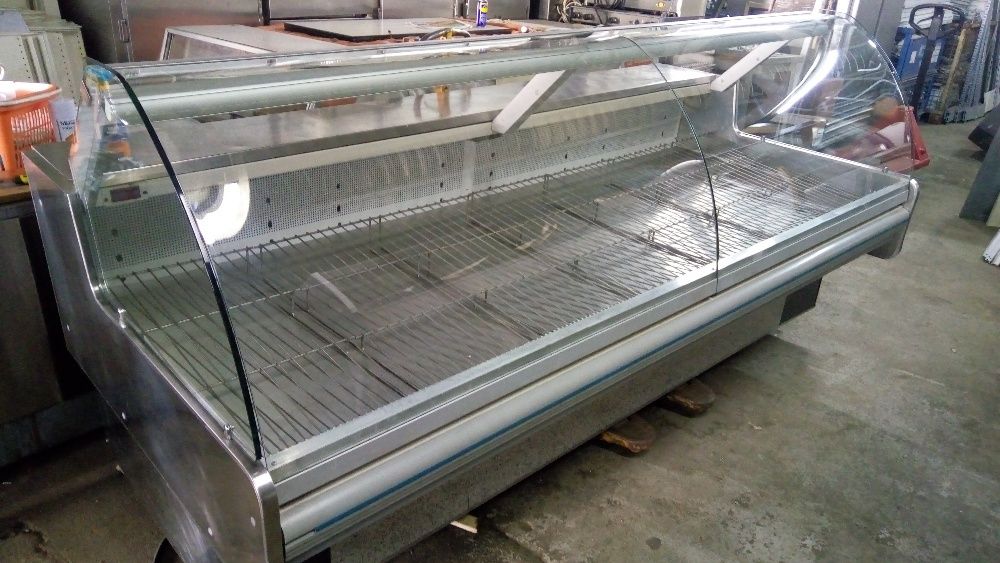 Vitrine de Refrigeração Horizontal Vidro Curvo com Motor Incorporado