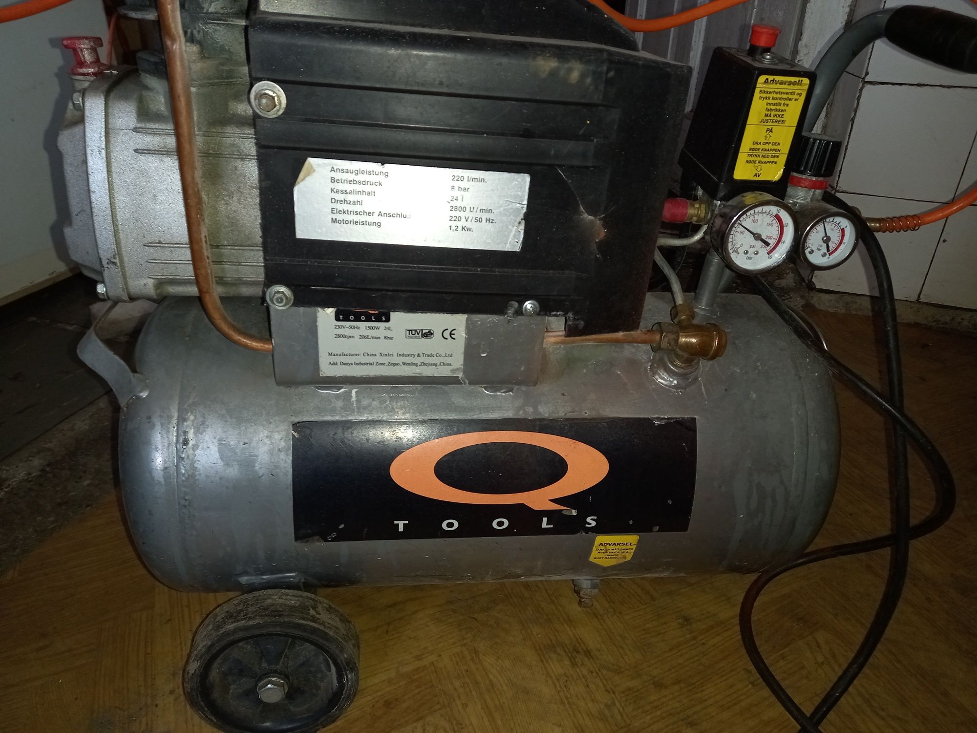 Kompresor tools 24l z Niemiec