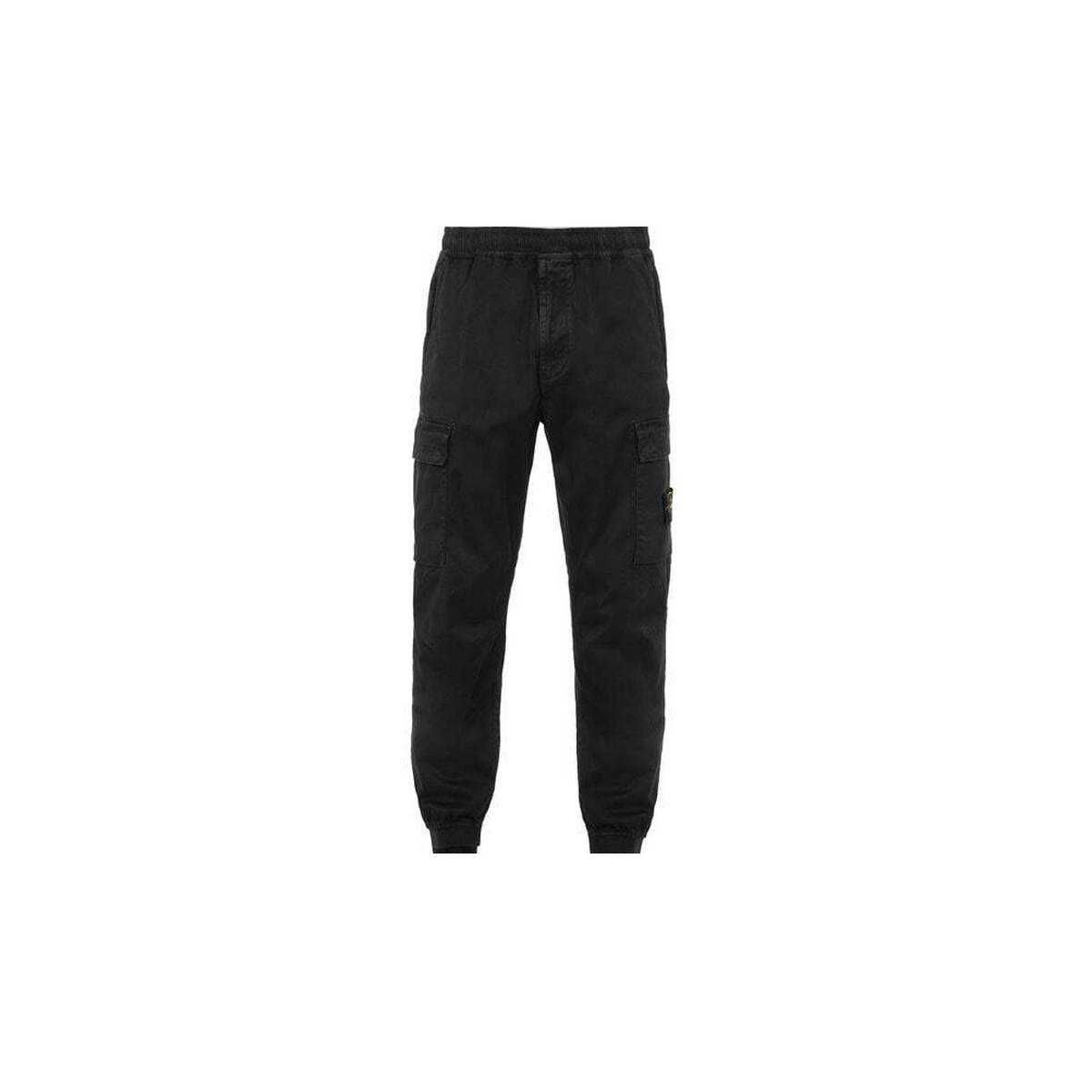 Штани STONE ISLAND 313L1 Cargo Trousers Black SI0182-BK