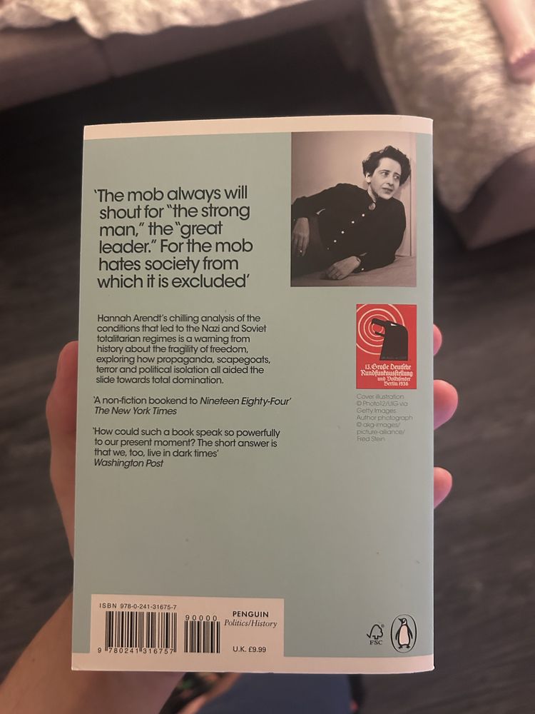 The Origins Of Totalitarianism de Hannah Arendt