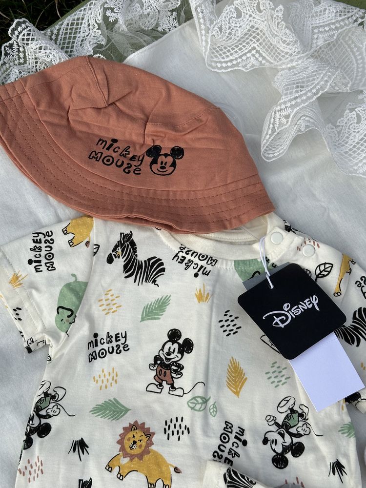 Комплект Mickey Mouse Панама футболка та шорти Disney 80 см
