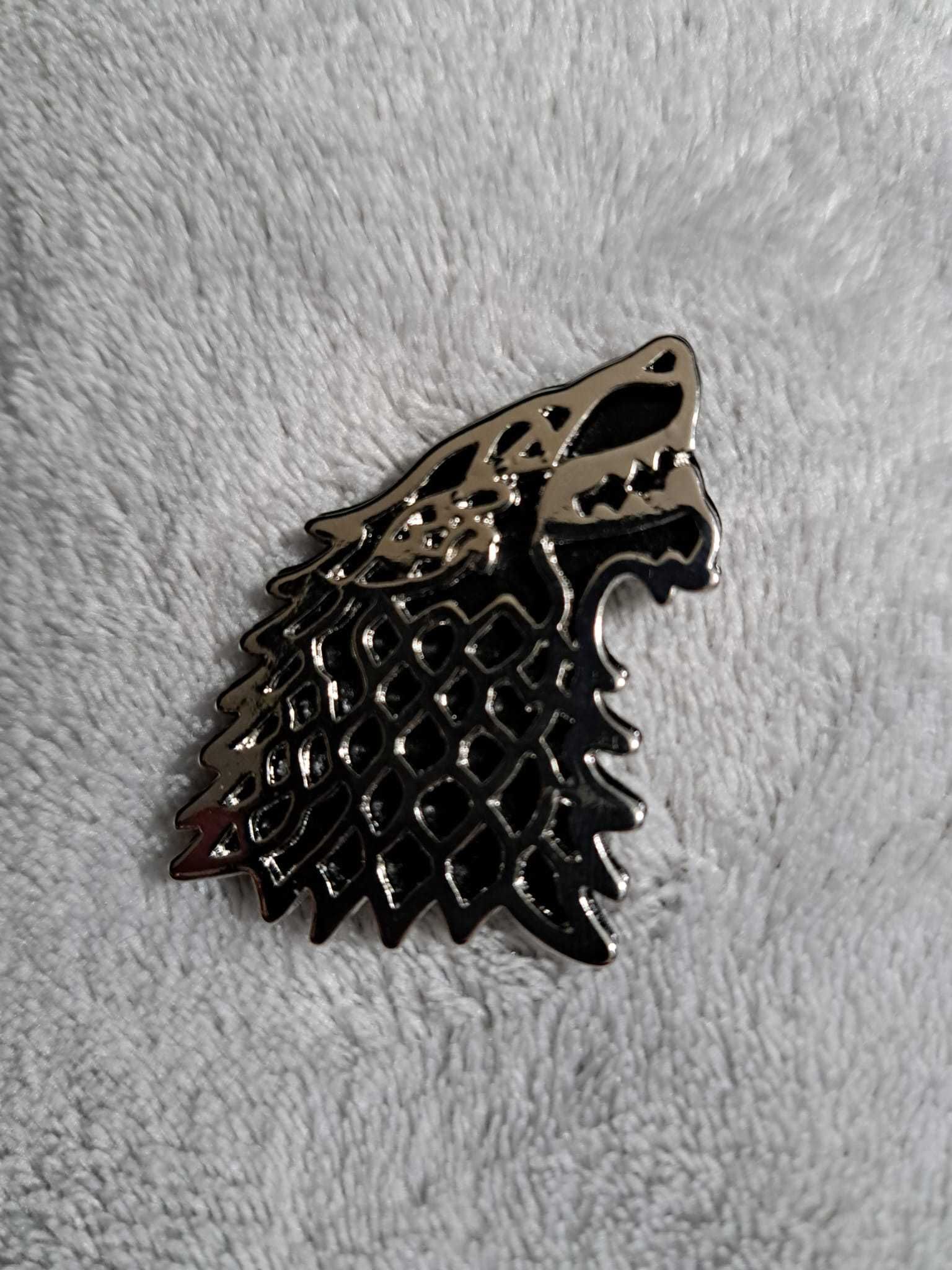 Game of Thrones Guerra dos Tronos pin Stark direwolve NOVO SELADO
