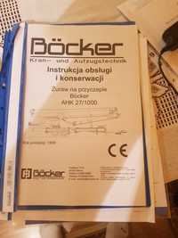 Böcker ahk 27 1000 dźwig instrukcja naklejki udt