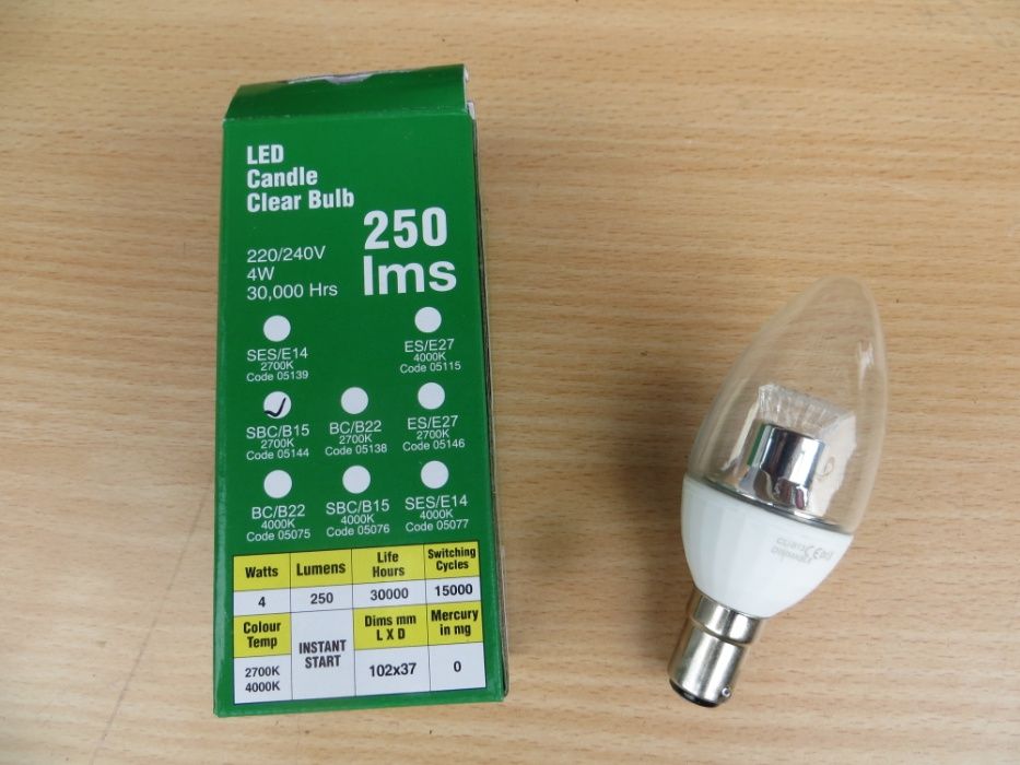 Zarówki led typ angielski za 10 szt.