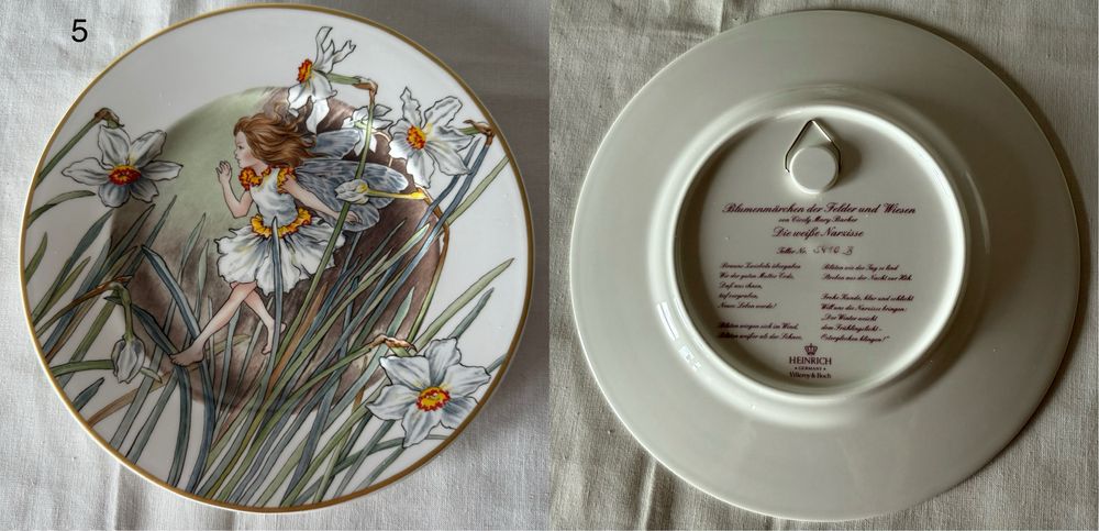 Вінтажні тарілки із колекціі квіткові феі Vlleroy&Boch
