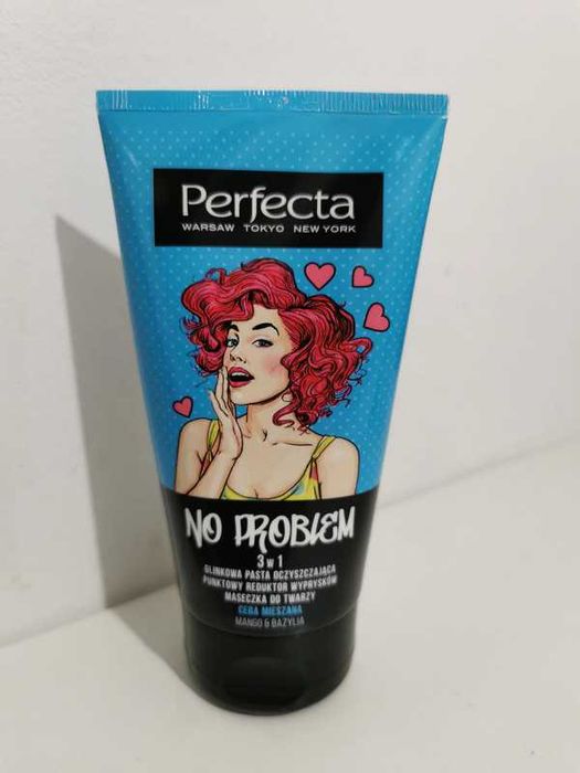 Perfecta No Problem 3w1 pasta glinkowa, reduktor i maseczka do twarzy