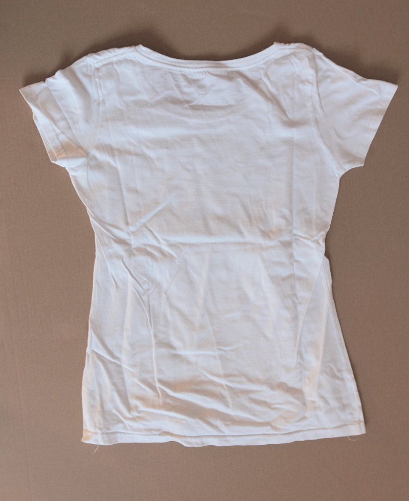 Biały T-shirt dla dziewczynki Fruit of the Loom