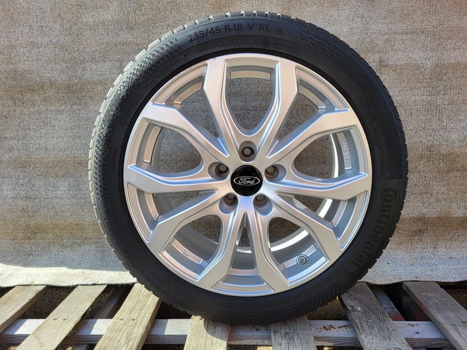 [K320] Koła zimowe 18 Cali 5x108 Continental 235/45/18 Ford 22r