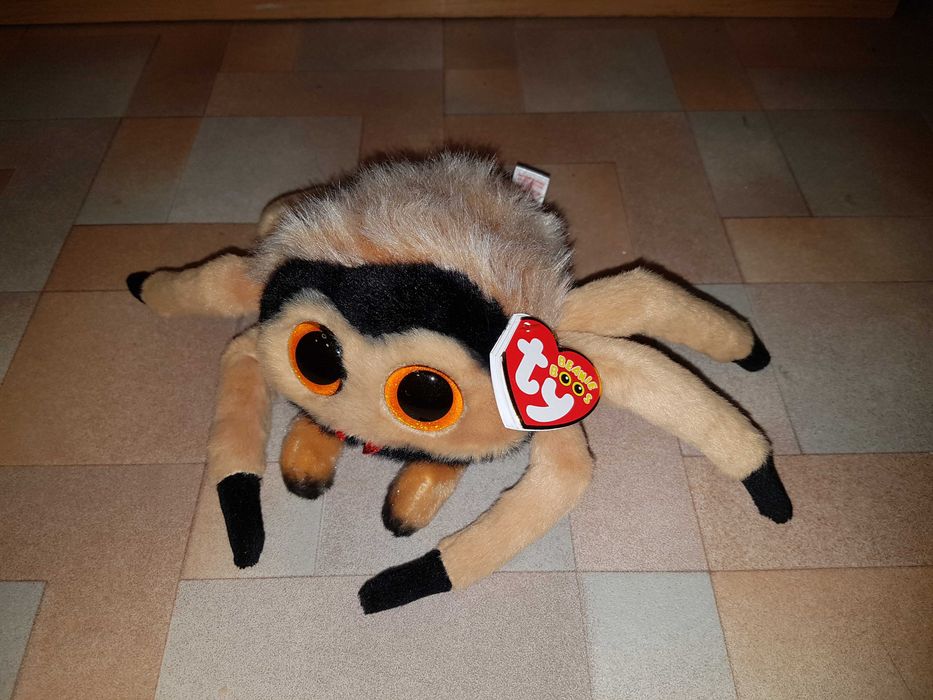TY Beanie Boos глазастик бежевый паук GODFREY 15 см