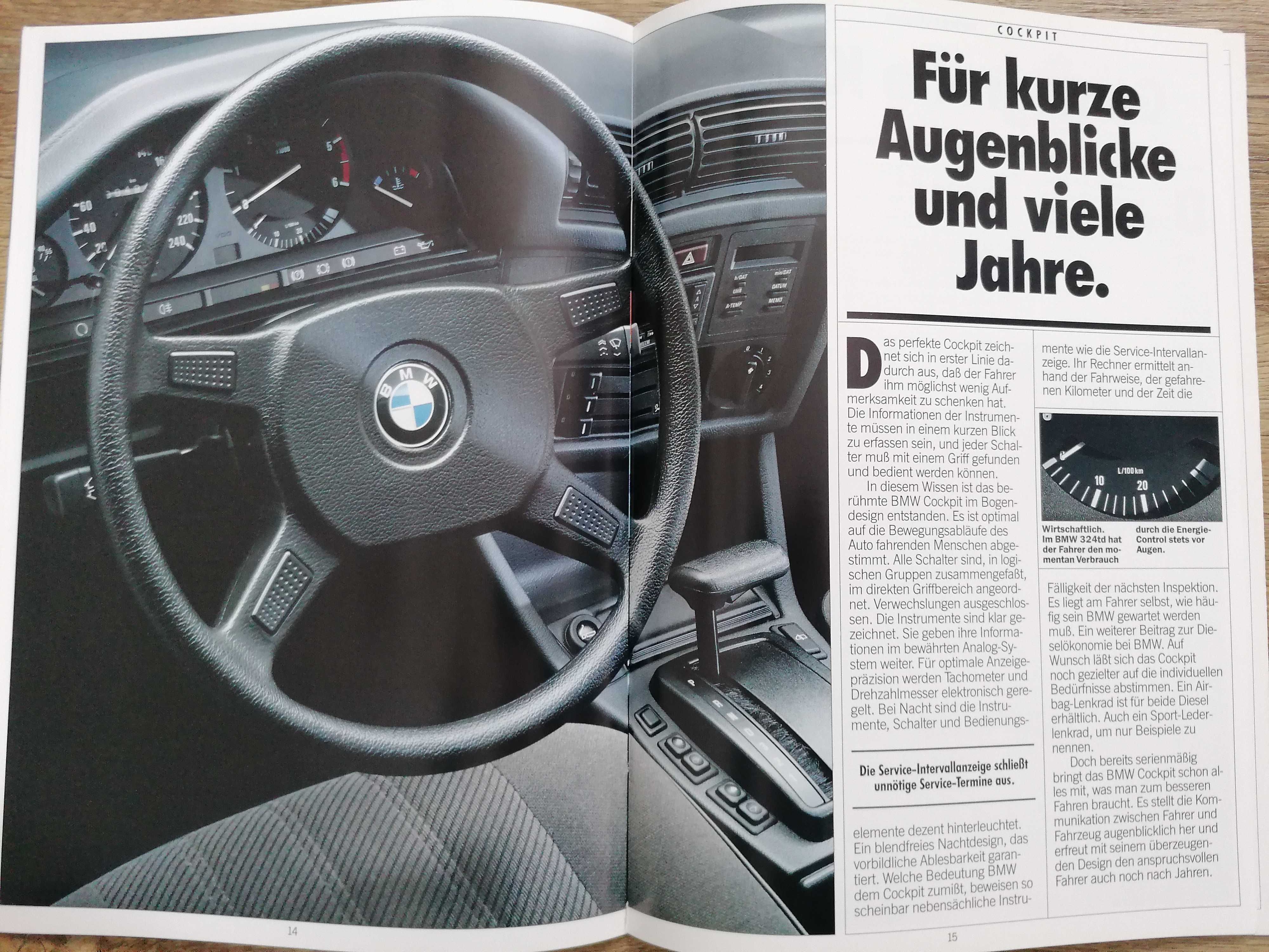 Prospekt BMW 3 E30 324d  324td