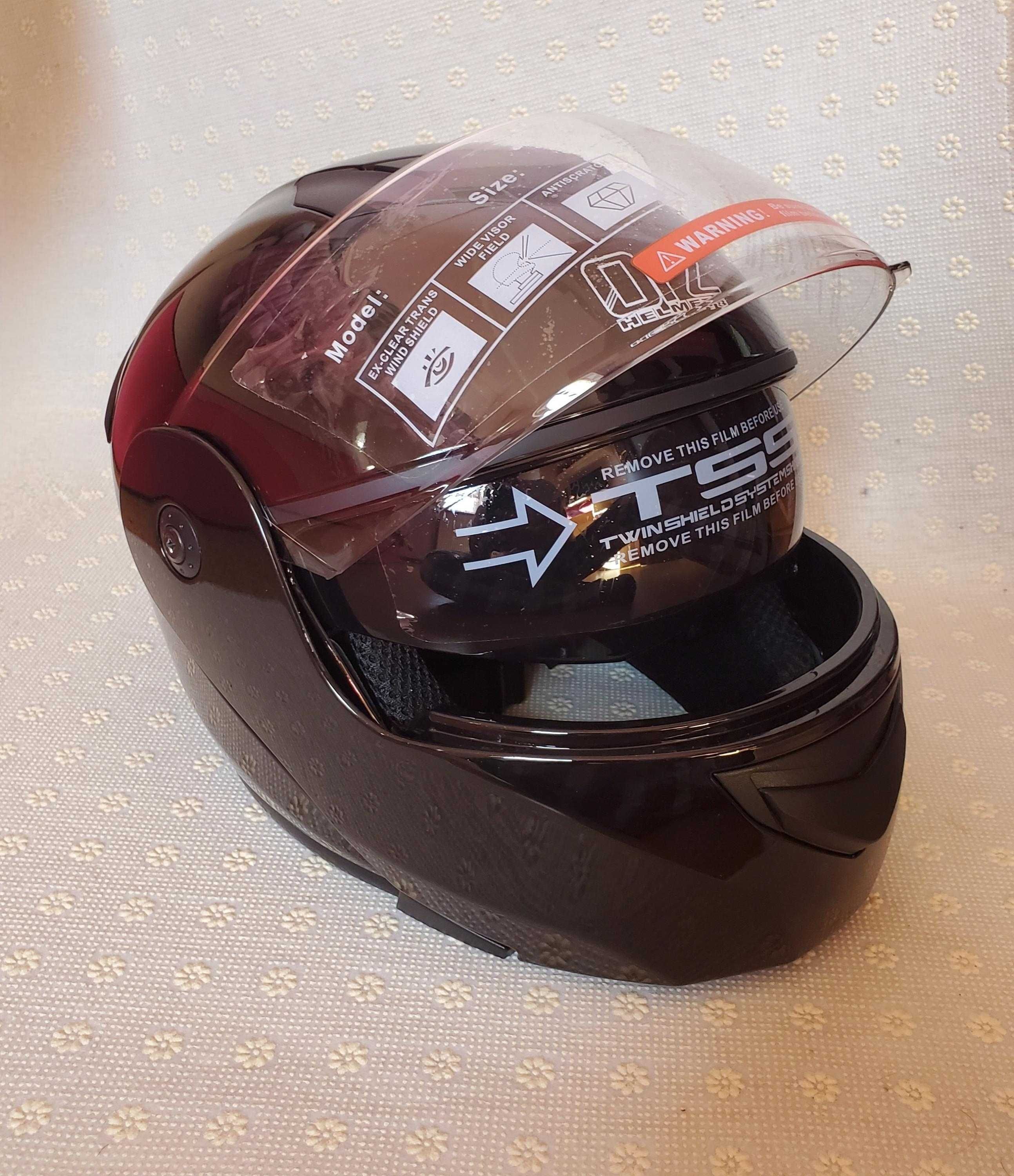 Шолом для мотоциклів Casco Capacetes, шлем с двойной линзой XL 60-61