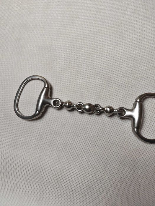 Wędzidło wielokrotnie łamane 14 cm oliwkowe