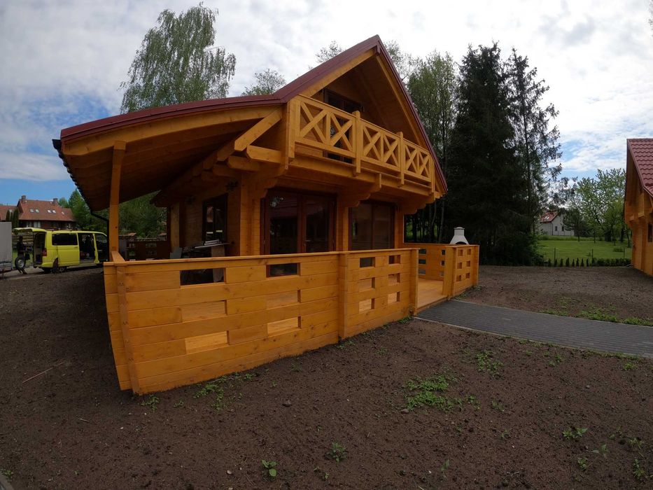DREWNIANY DOMEK Letniskowy Całoroczny ALICJA II 62 + 35 M2