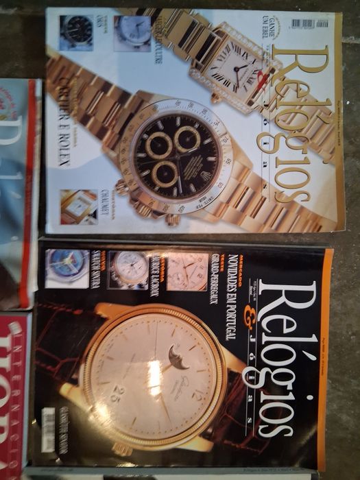 Revistas antigas de relógios