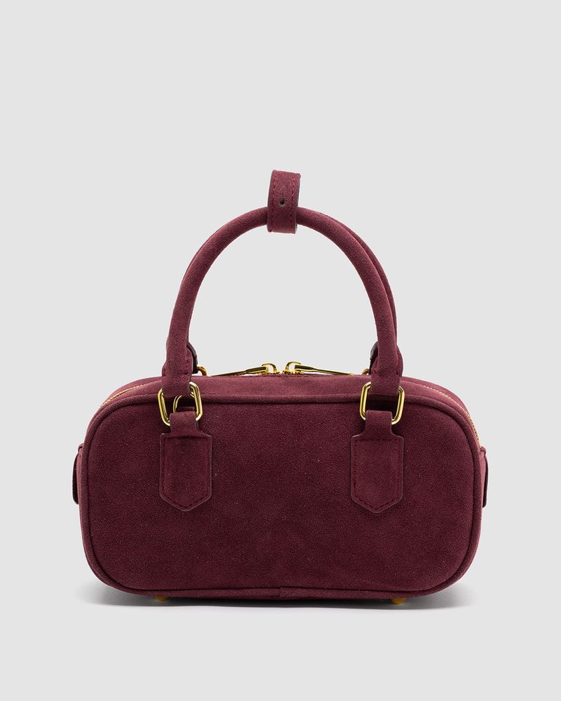 Torebka Miu Miu Arcadie Suede Burgundy