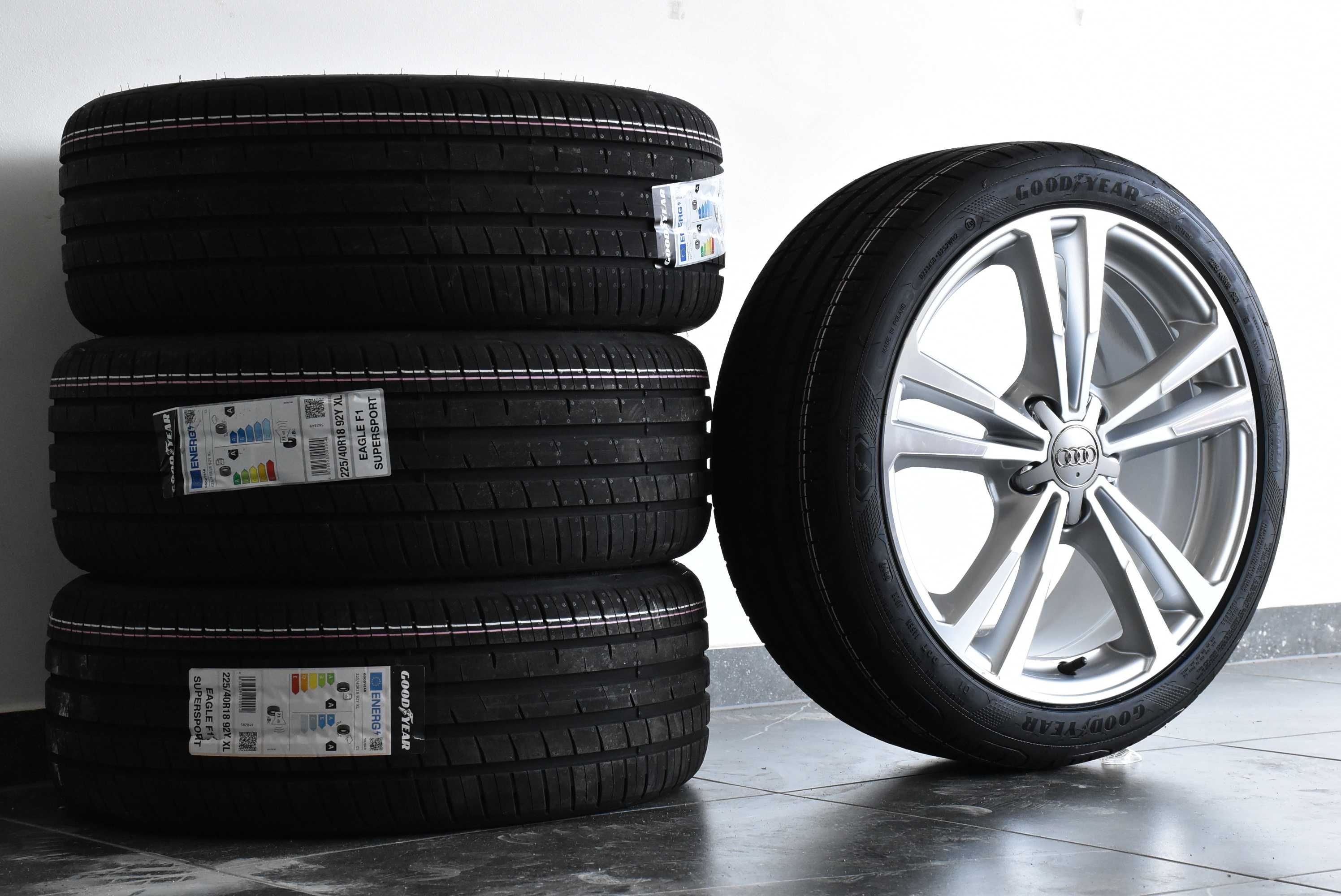 Koła Felgi Audi 18 A3 S3 8P0 8V0 8Y0 Nowe Goodyear Lato 2024r