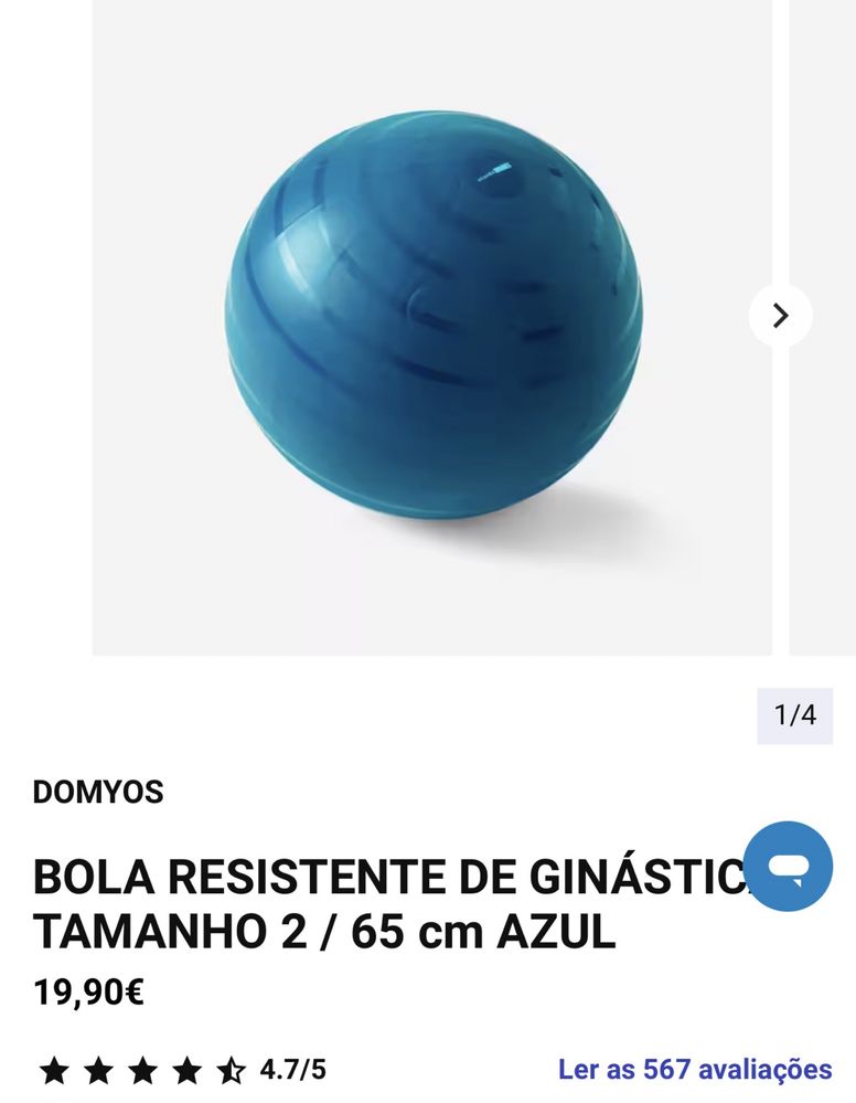 Bola de pilates + bomba + banda