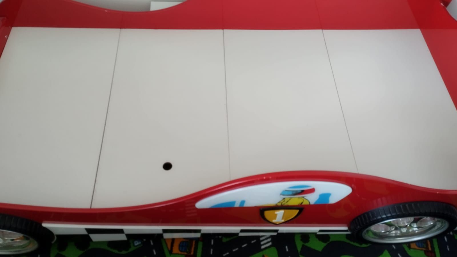 Łóżko samochód Formuła1 dla chłopca 100×200