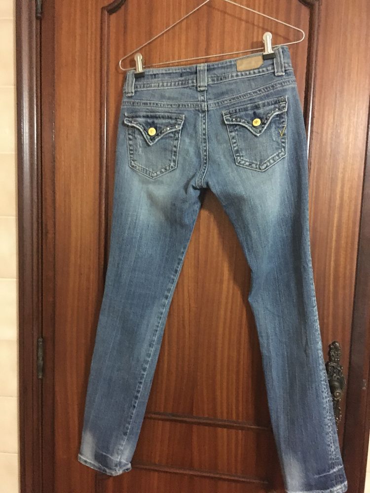 Calça de ganga tam 34