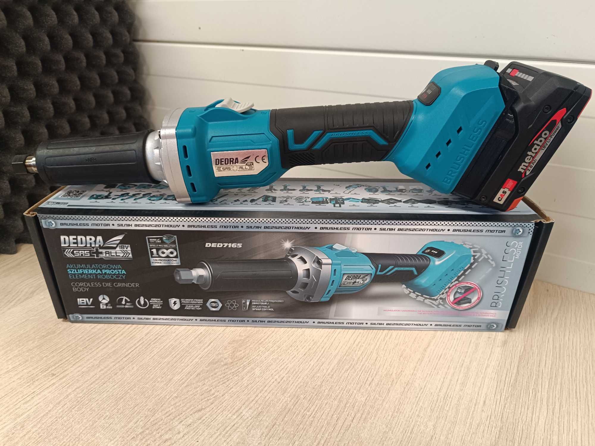 Szlifierka prosta 18V Dedra Adapter do Metabo
