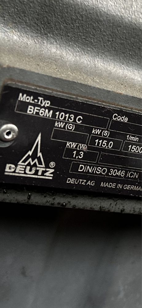 Silnik DEUTZ BF6M 6 7.1 130 kw , 115 kw 1013c 1013e