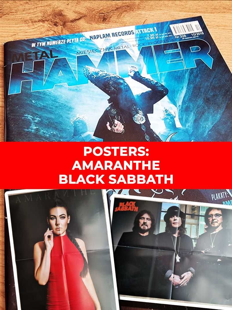Metal Hammer 2018 - Behemoth, plakaty: Amanathe, Black Sabbath