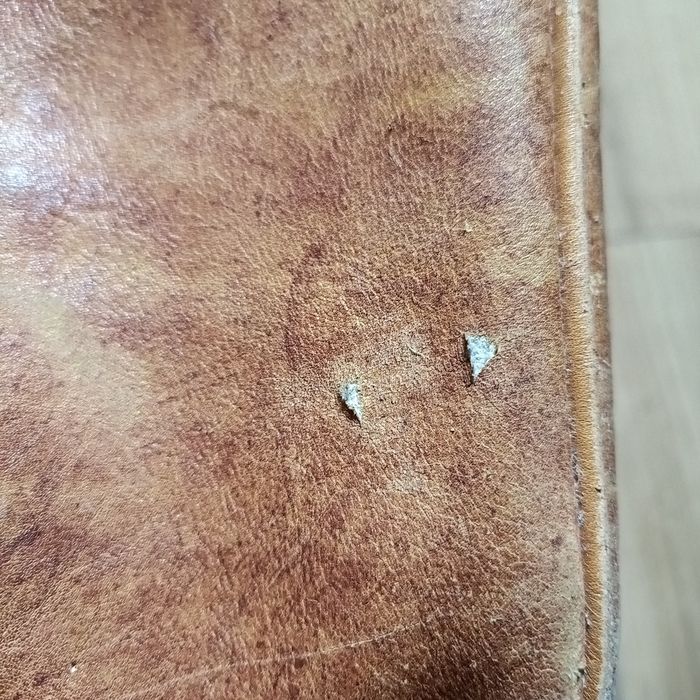 Torba podróżna skórzana vintage jamnik retro walizka