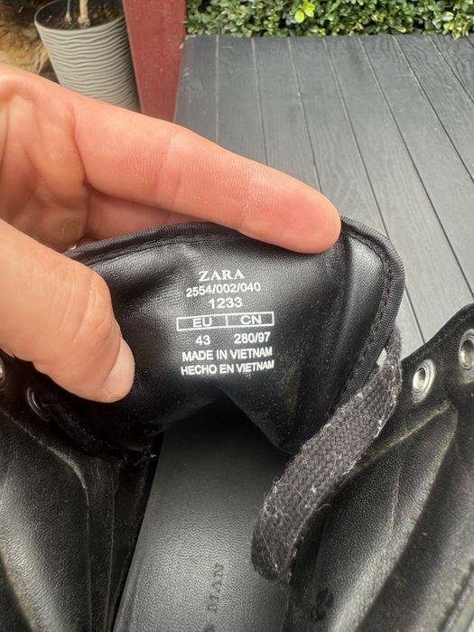 Zara man кроссовки  оригинал 43 черные