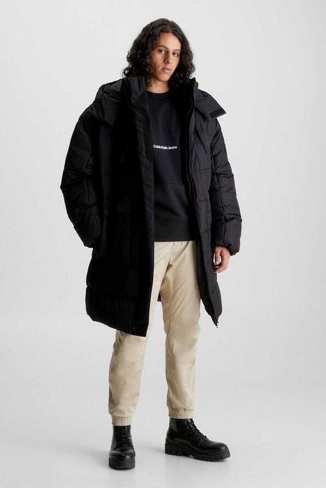 Куртка-пуховик calvin klein (ck long puffer jacket over)c америки xl