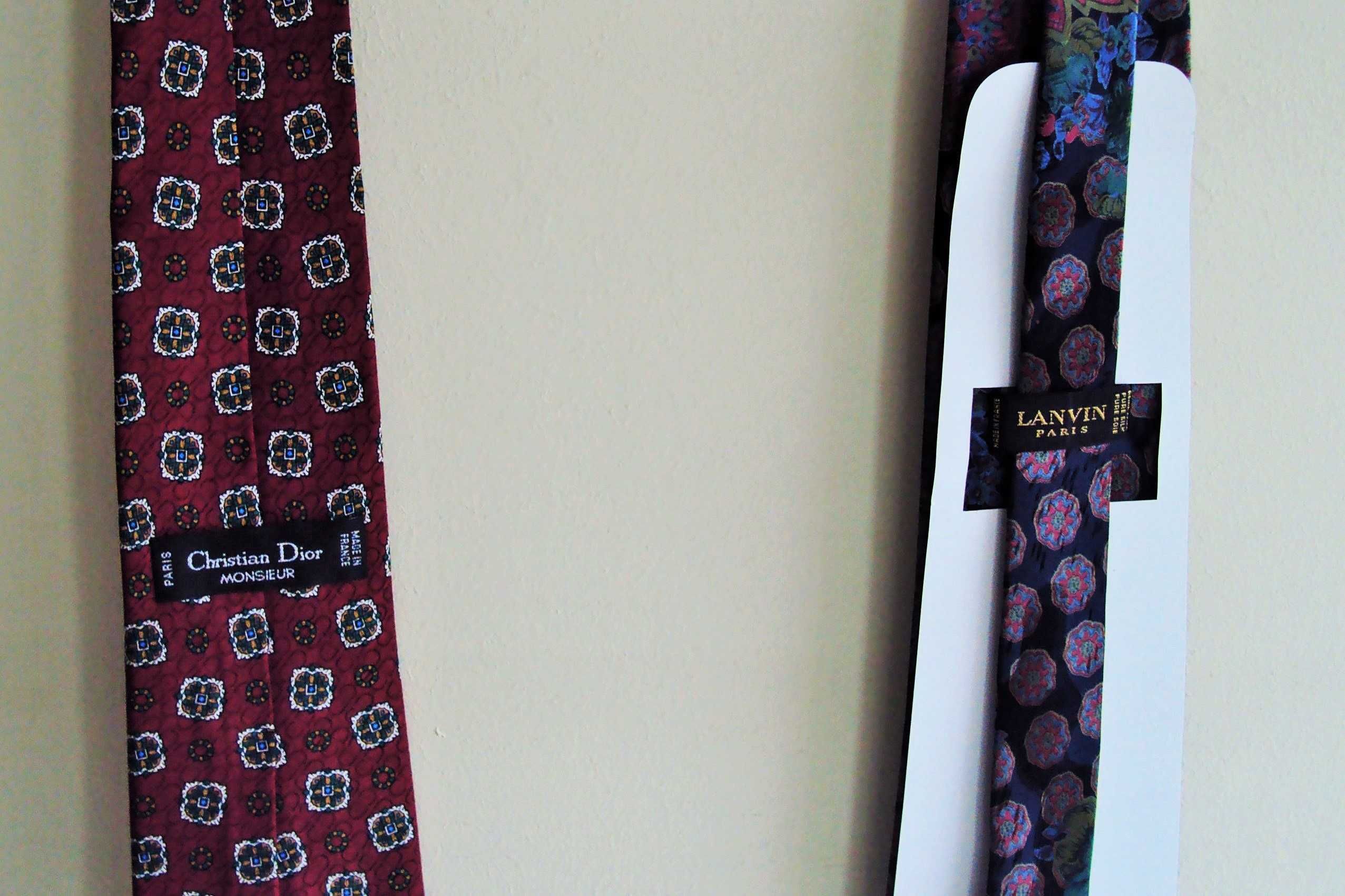 2 gravatas seda Dior e Lanvin 100% nova, 32€ cada, portes incluídos