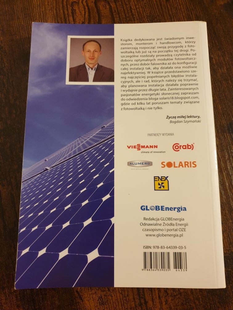 Książka instalacje fotowoltaiczne Bogdan Szymański