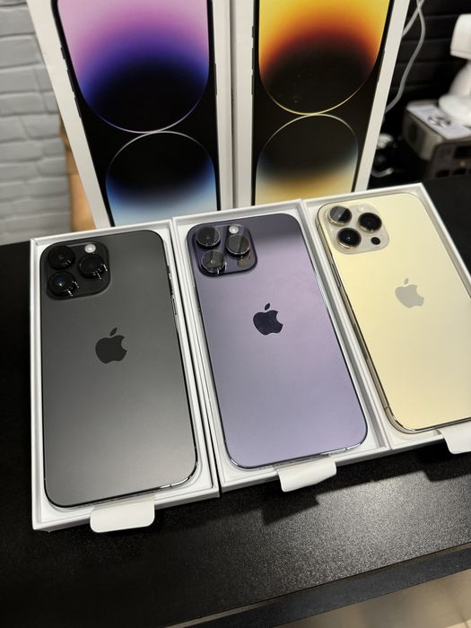 Used iphone 14 pro max 256/512/1t gold/purple/black/silver