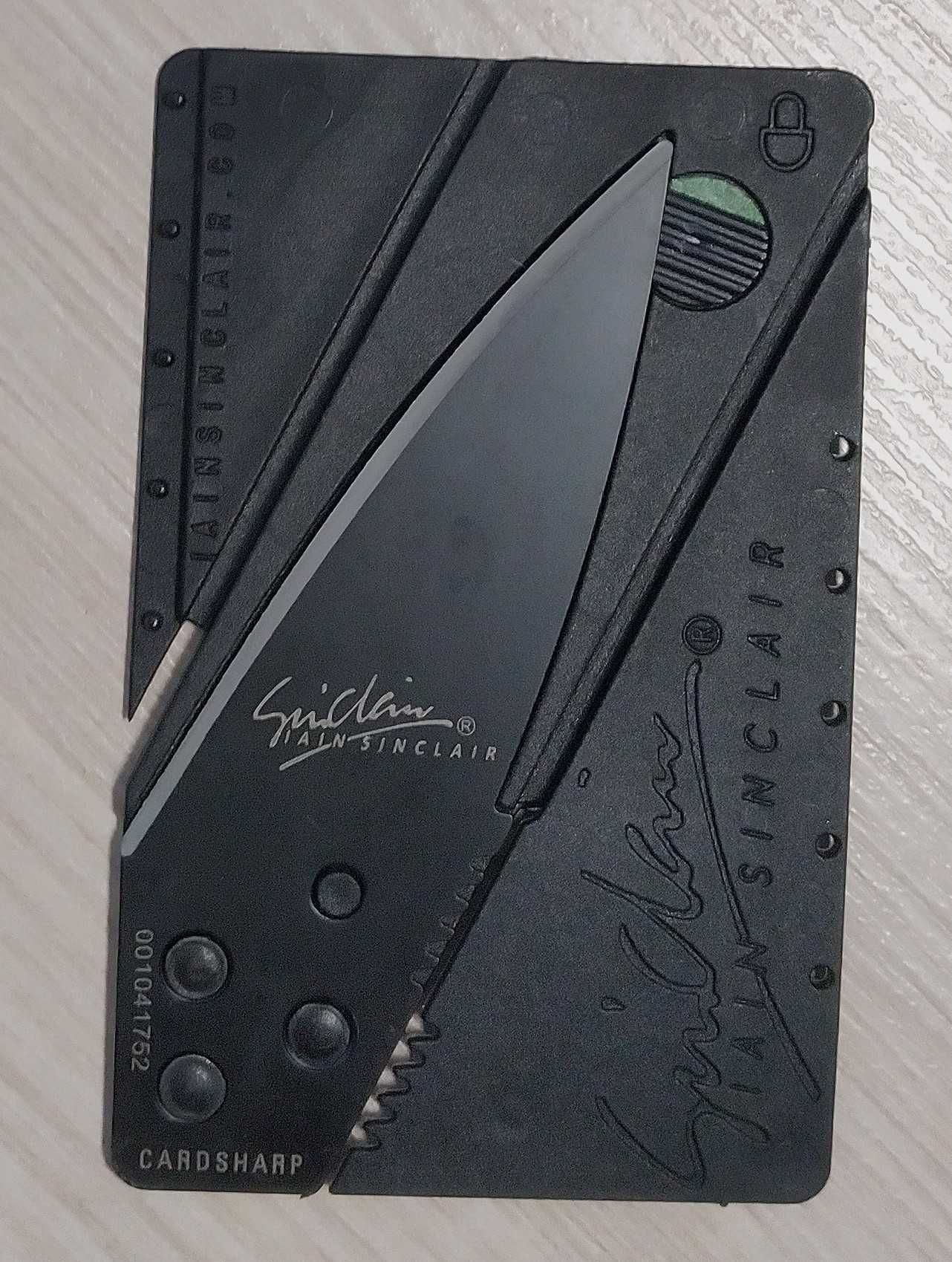 Складаний ніж lain Sinclair кредитка Cardsharp картка виживальника