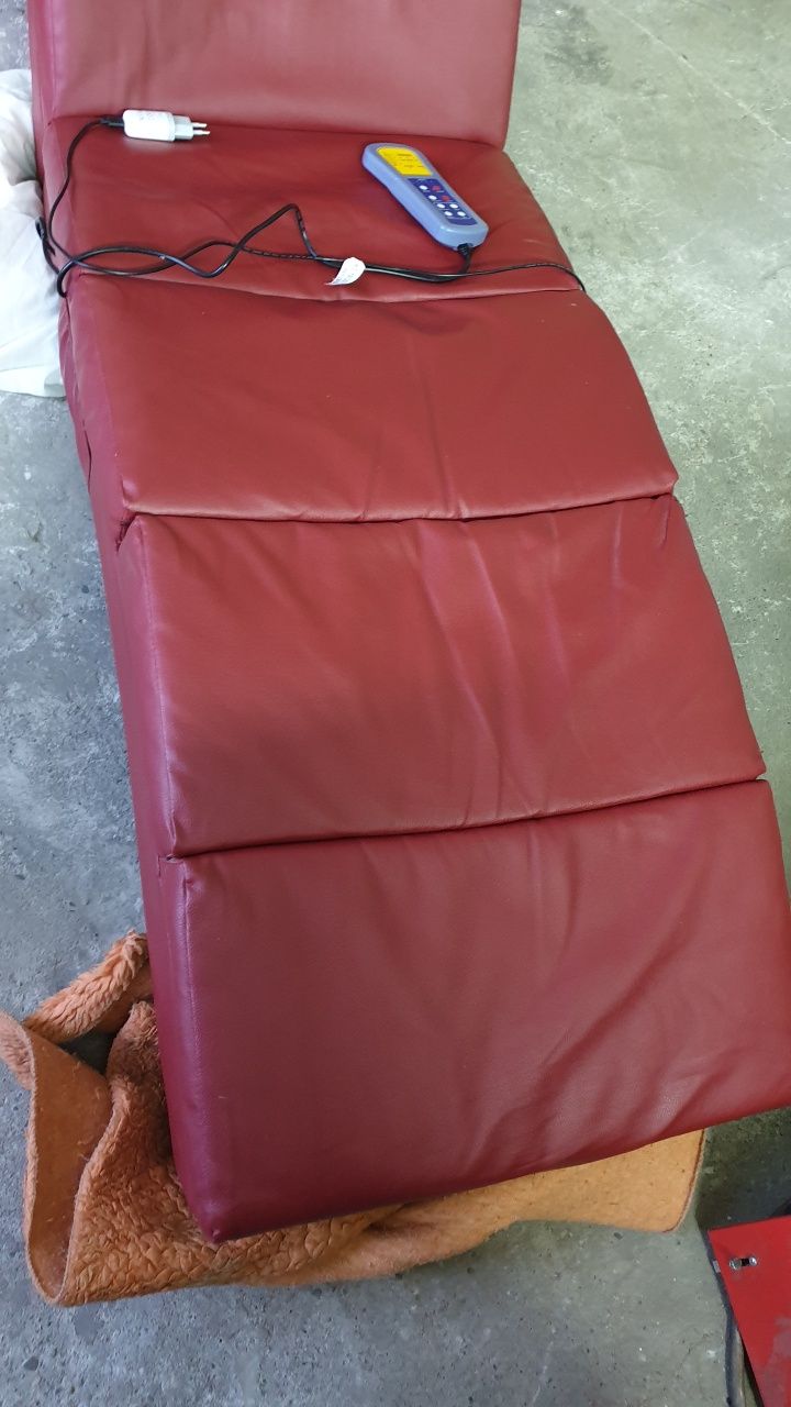 VidaXL. Sofa fotel masujący, sztuczna skóra