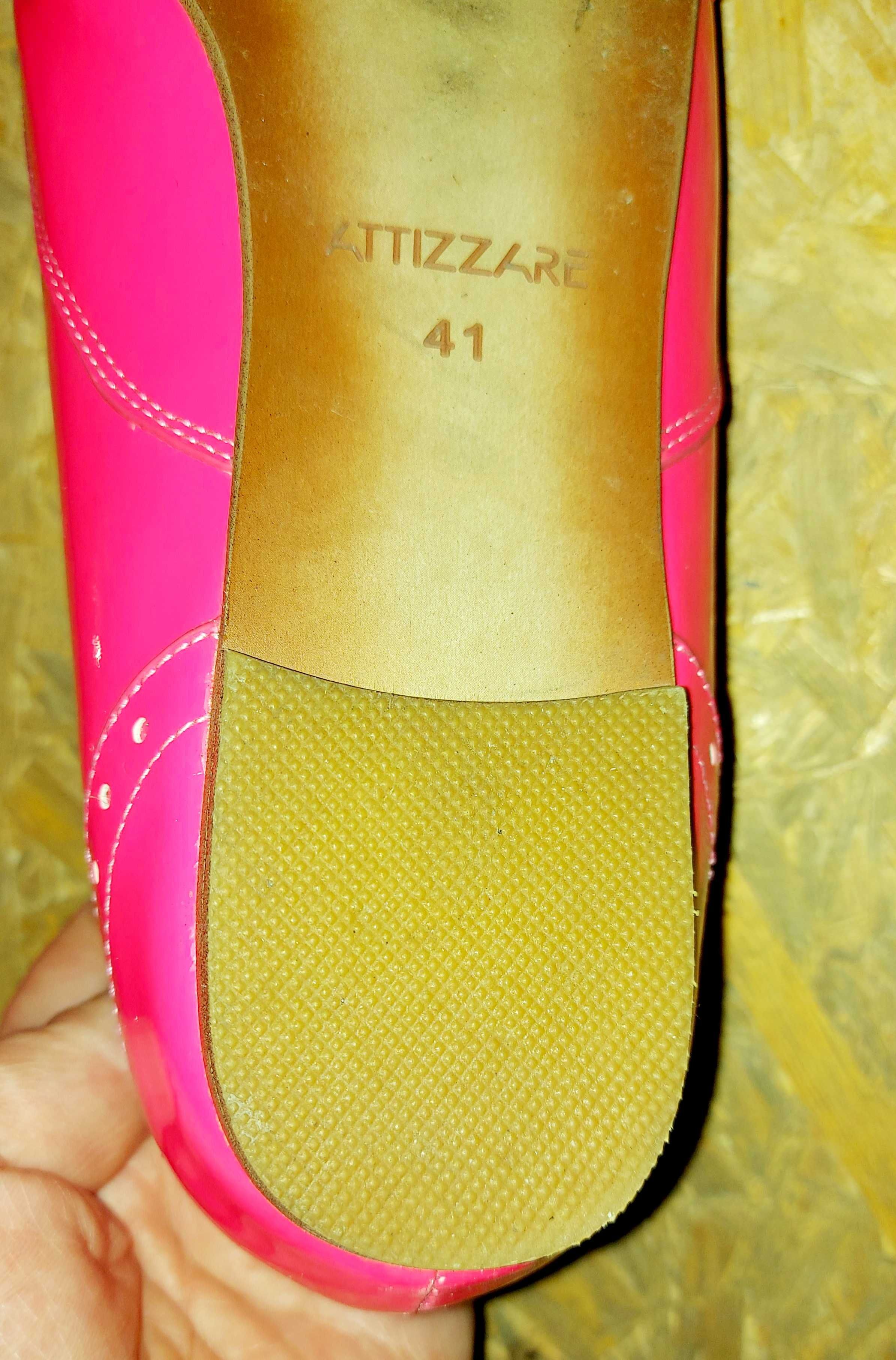 Туфли неоновые розовые. Р-р. 41  Attizzare (стелька 26 см.)