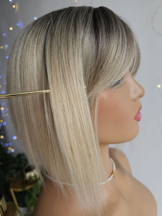 Tupet topepr uzupełnienie włosów Beata 30 cm blond naturalna fryzura