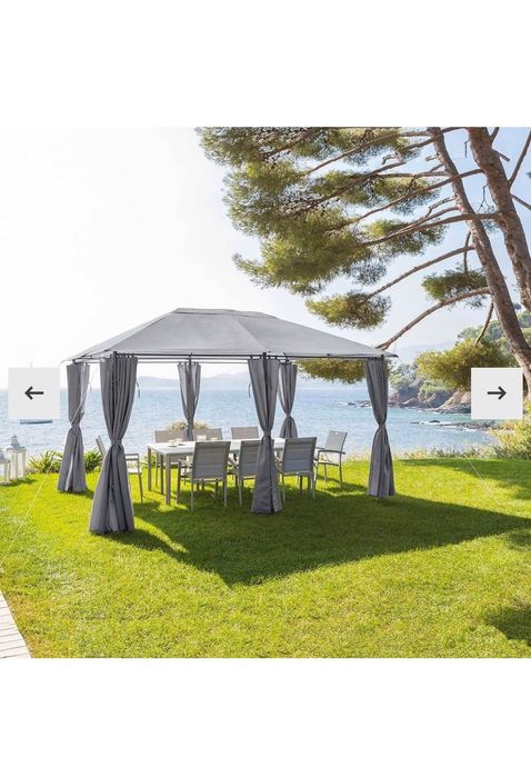 Tenda de jardim cinza