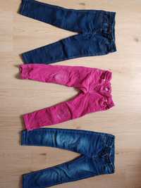 Spodnie jeansowe jeansy 104 Tu, F&F