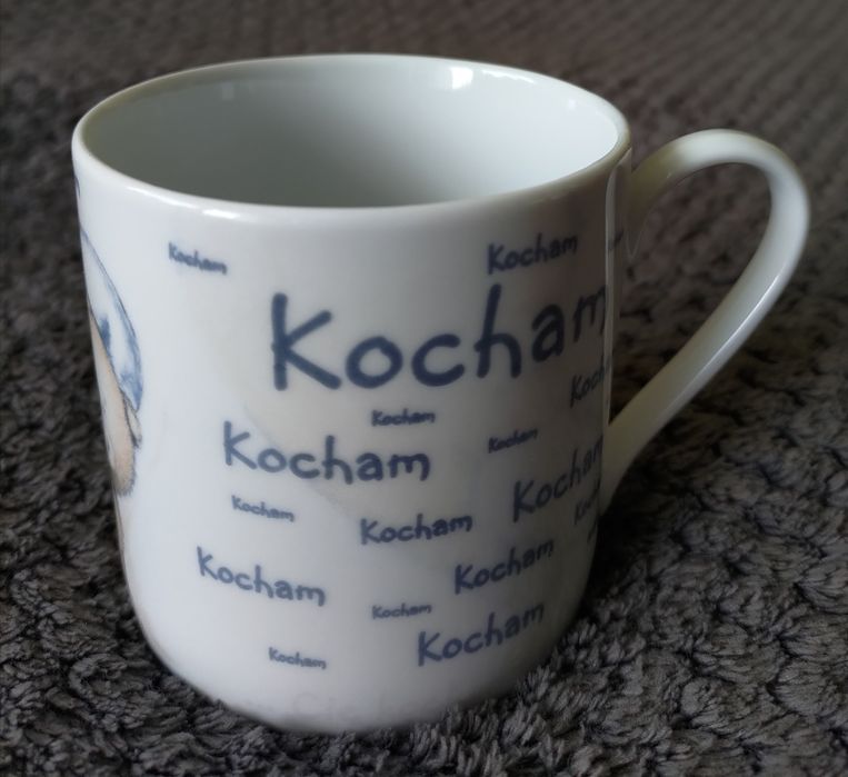 Ceramiczny kubek z misiem kocham