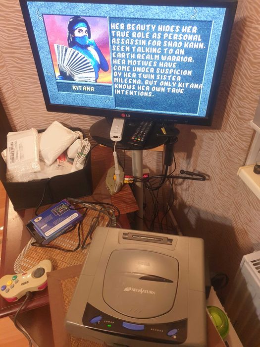 Ігрова консоль Sega Saturn регіон Японія з віртуальним приводом Fenrir