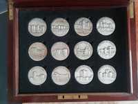 Castelos de Portugal - Colecção de 12 medalhas em prata fina