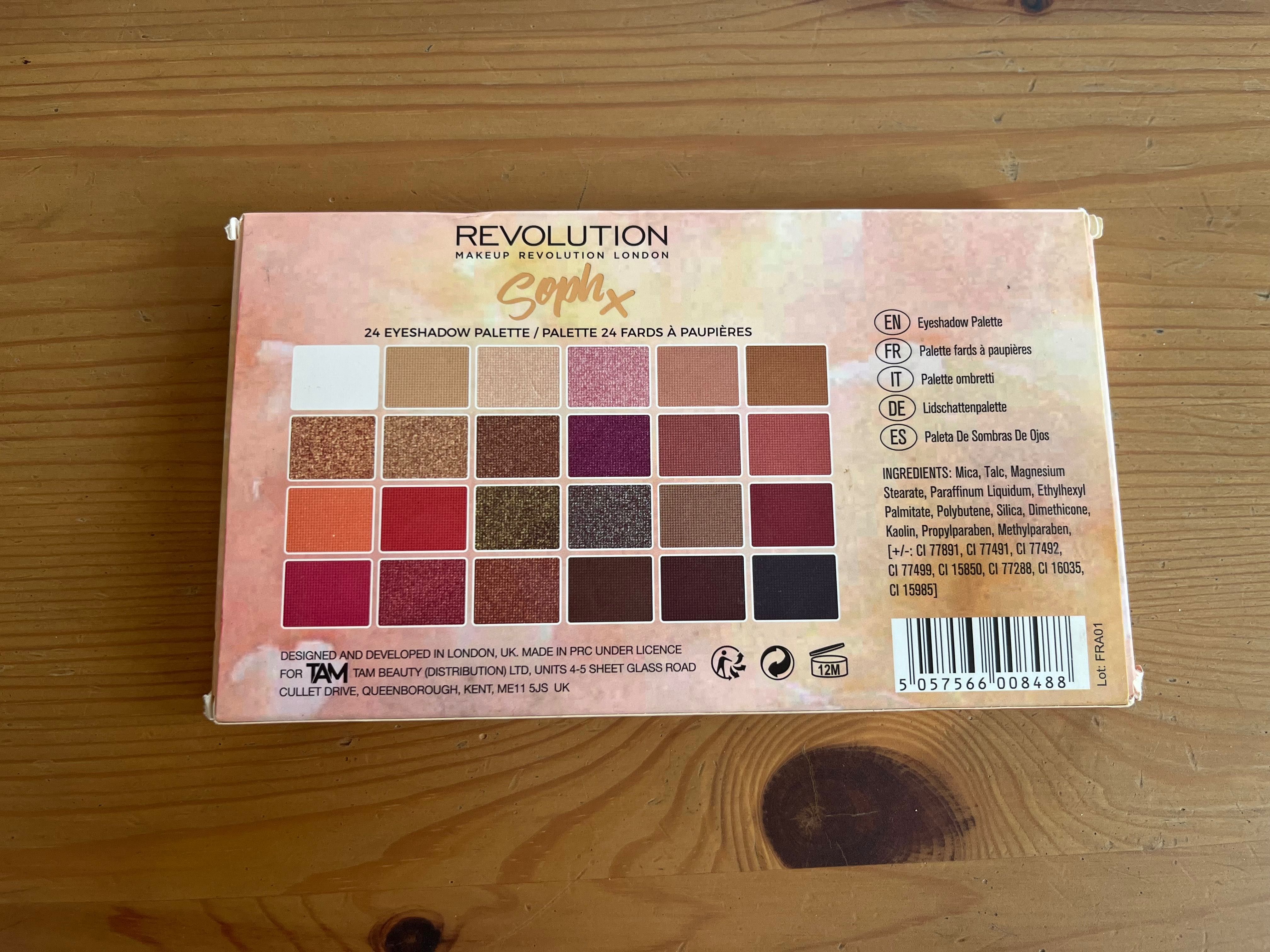 Makeup Revolution Soph X Eyeshadow Palette Paleta Cieni