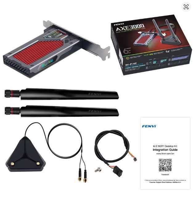 Адаптер Wifi 6E/ BT 5.3 Fenvi ax3000