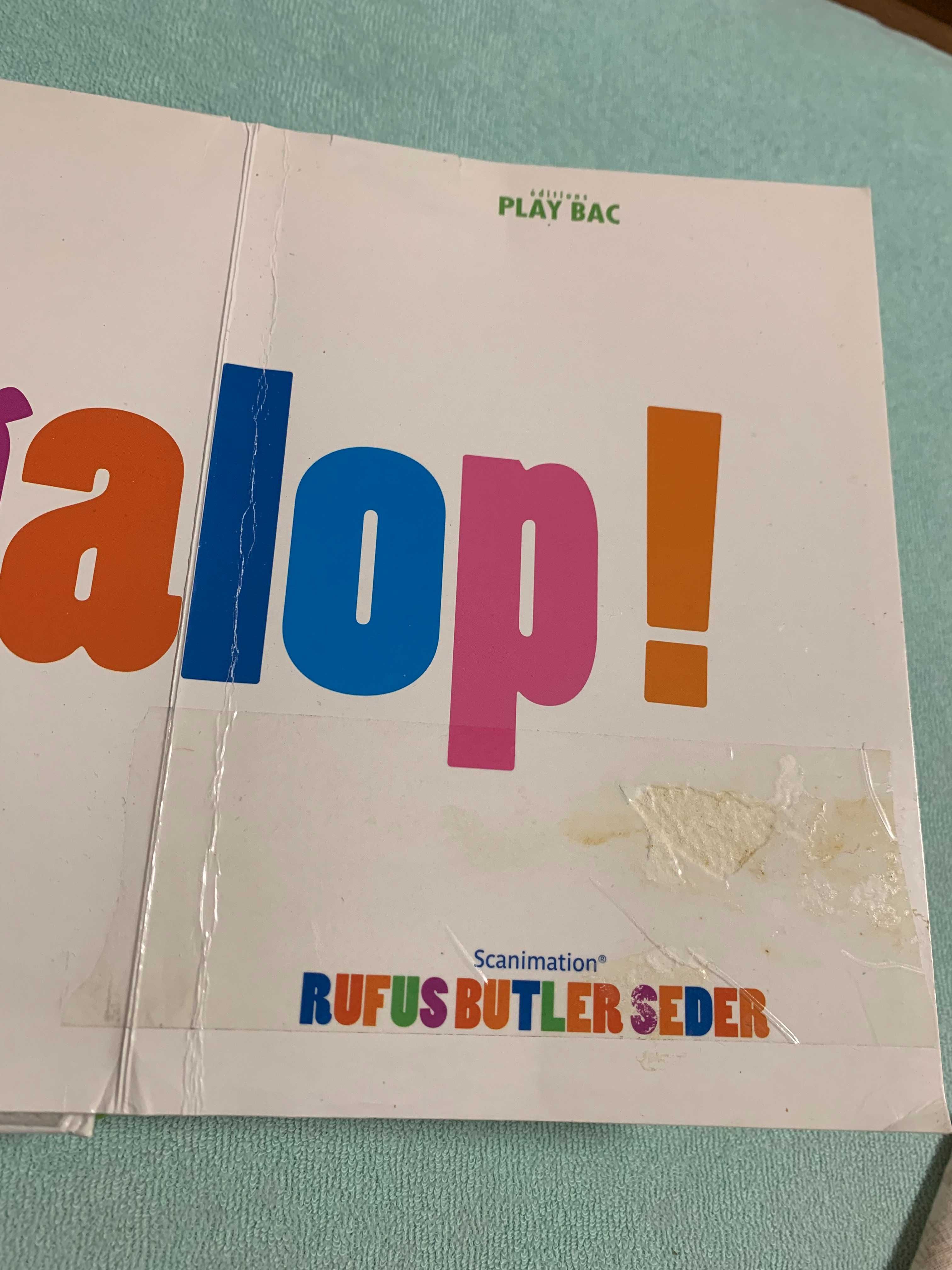 Детская книга французкий язык  с движущ. картинками Play Bac au galop