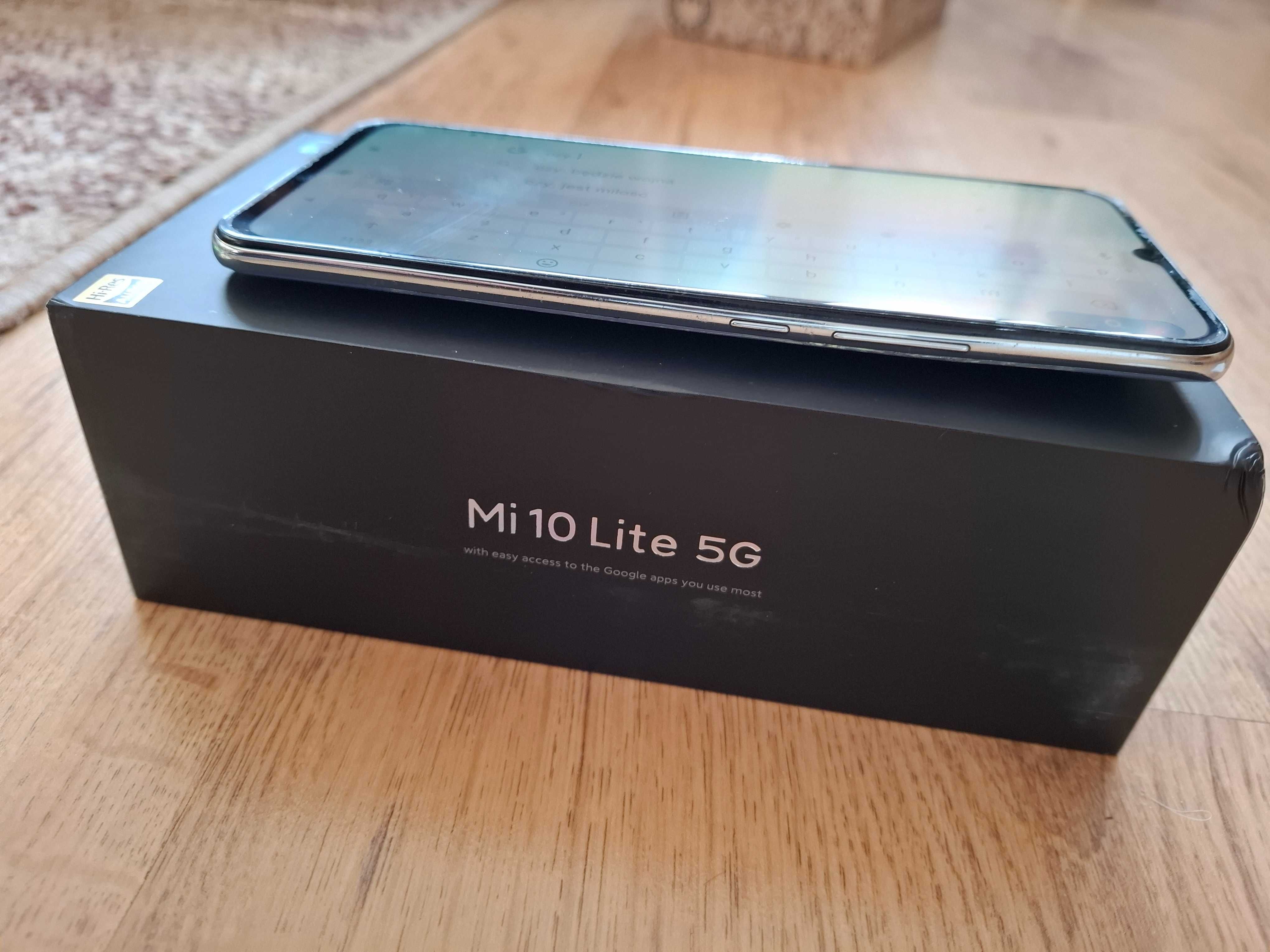 Smartfon telefon Xiaomi Mi 10 Lite  - cały zestaw